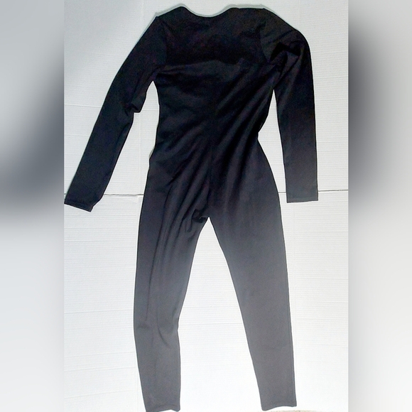 QINSEN Womens Sexy Square Neck Long Sleeve Full Length Bodycon Stretch Size XL - Picture 4 of 12